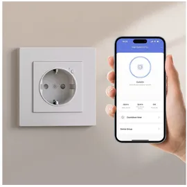 Aqara Wandsteckdose H2 EU, Erfordert Zigbee 3.0 Hub, Kompatibel mit Alexa, Google Assistant - Weiß