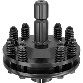Wiltec Zapfwellen Kupplung 6 Zahn Keilwelle 1 3/8" max. 1200 Nm schwarz