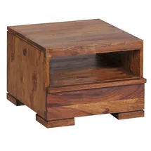 Wohnling Nachtschrank Mumbai 40 x 30 x 30 cm Sheesham