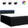 vidaXL Boxspringbett 140 x 200 cm Schwarz