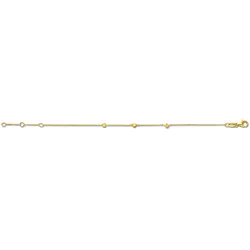 Fußkette ONE ELEMENT "Fußkettchen aus 925 Silber 25 cm", silber, Fußkettchen, Damen, Silber 925 (Sterlingsilber), Damen Silber Schmuck Rundankerkette