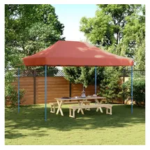 vidaXL Partyzelt Faltbar Pop-Up Terrakottarot 410x279x315 cm