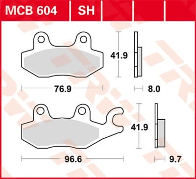 TRW Lucas Sinterbelag MCB604SH