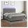 vidaXL Boxspringbett 180 x 200 cm Dunkelgrau