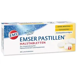 Emser Pastillen Vanille Zuckerfrei 30 Stück