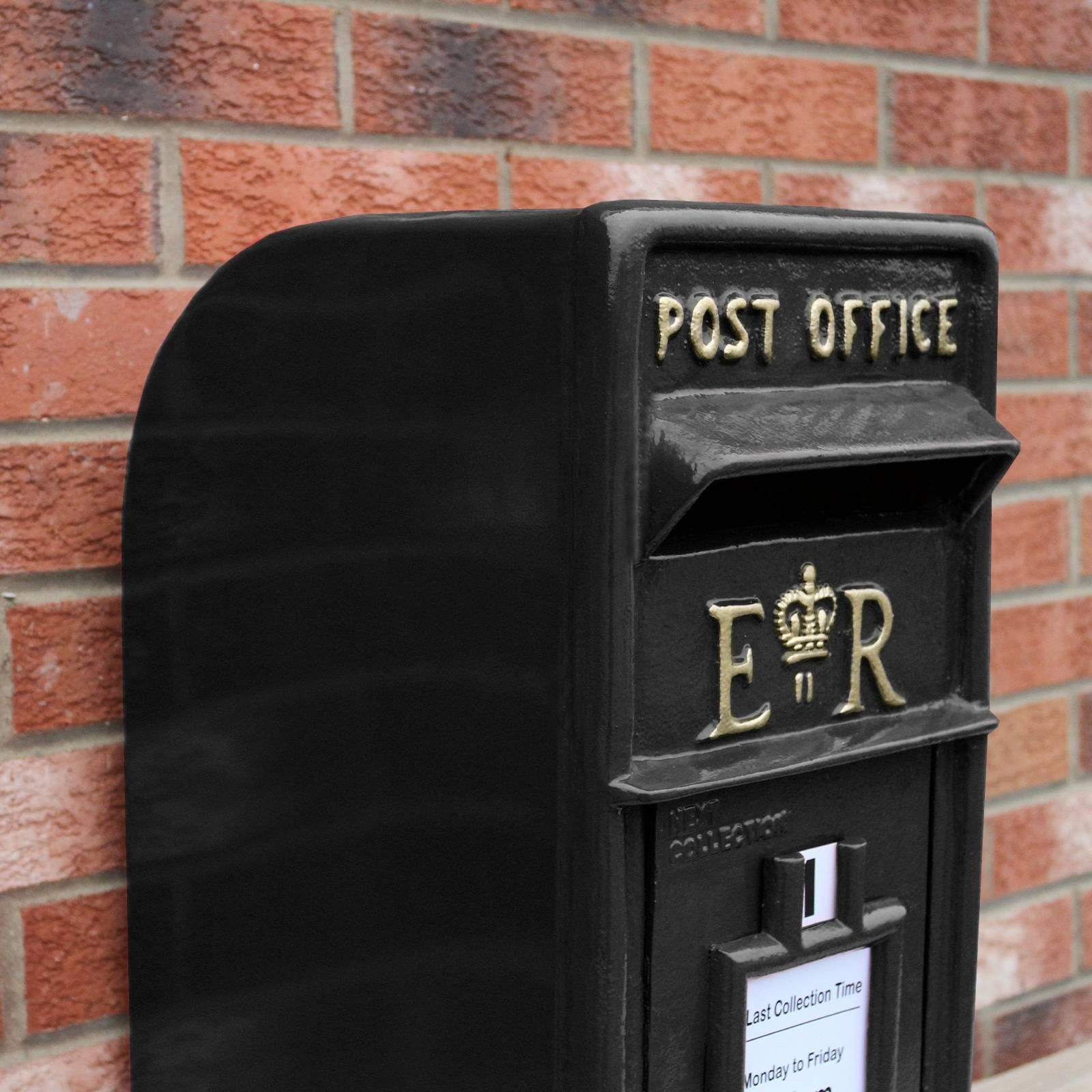 Briefkasten im englischen Stil Postkasten schwarz Wandbriefkasten Standbriefkasten Post Box Gusseisen