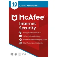McAfee Internet Security 2017 10 User ESD DE Win