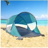 Haushalt International Strandmuschel XL-Pop-Up-Strandmuschel-UV-Schutz 50+ selbstaufstellend - Tragetasche, Personen: 3