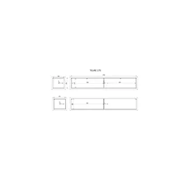 Selsey Telire Lowboard 175 cm Wotan Eiche MDF