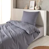 Seersucker anthrazit 140 x 200 cm + 70 x 90 cm