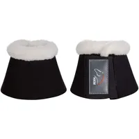 HKM Comfort Hufglocken mit Polsterung, Schwarz, Vollblut