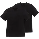 SCHIESSER V-Shirt schwarz L