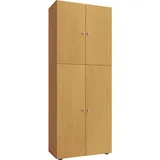VCM Lona Aktenschrank 70 x 39 x 183 cm braun