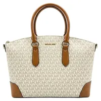 Michael Kors Murphy Large Umhängetasche Kunstleder Beige/Weiß
