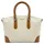 Michael Kors Murphy Large Umhängetasche Kunstleder Beige/Weiß