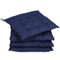 DETEX Sitzkissen Stuhl 4er Set 55% Baumwolle Wasserabweisend 44x44cm