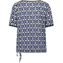 Betty Barclay Casual-Shirt Blau/Weiß 40