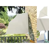 vidaXL Faltbarer Balkonfächer 140 x 140 cm creme