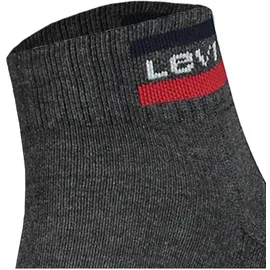 Levi's Kurzsocken 2 Paar Grau/Schwarz 39-42