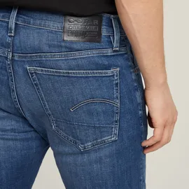 G-Star 3301 Slim Denim Shorts - Mittelblau - Herren, Gr. 34
