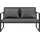 casa.pro Lerum 114 x 70 x 0 cm Schwarz