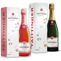 (99,30 EUR/l) Taittinger Champagner Set 0,75l Brut Réserve 0,75l Prestige Rosé