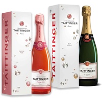 (99,63 EUR/l) Taittinger Champagner Set 0,75l Brut Réserve 0,75l Prestige Rosé