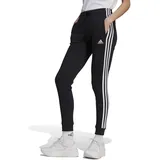 Adidas Essentials 3-Stripes Fleece Pants, Black/White, XS