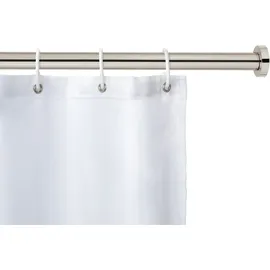 Wenko Duschvorhangstange Luz 70 - 115 cm silber