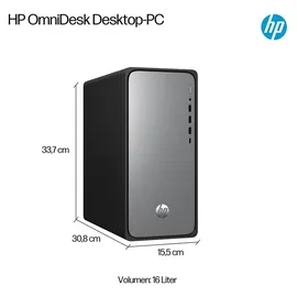 HP OmniDesk M02-0655ng Intel Core i5-13400 16 GB RAM 1 TB SSD Win11 Home schwarz/silber