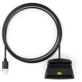 CSL USB Chipkartenleser - SmartCard Reader - Cardreader - smart Card Reader - unterstützt Smart Cards und SIM Cards, Sdcard, Micro Sd