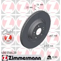 ZIMMERMANN Bremsscheibe COAT Z 400.5564.20