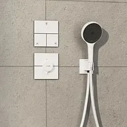 hansgrohe ShowerSelect Comfort E Thermostat 15574700 UP, für 1 Verbraucher, mattweiß