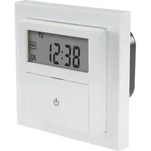 Sygonix SY-4504968 Unterputz-Timer digital Wochenprogramm 1800 W Countdown-Funktion, inkl. Aufputzrah