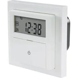 Sygonix SY-4504968 Unterputz-Timer digital Wochenprogramm 1800 W Countdown-Funktion, inkl. Aufputzrah