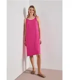 Street One Knielanges Kleid mit Schnallendetail - Pink