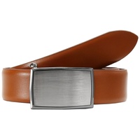 BUGATTI Domed Leatherbelt With Automatic Buckle W100 Cognac