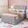 Flieks Polsterbett mit Unterbett, Einzelbett Jugendbett mit Lattenrost und Schubladen, Kinderbett Holzbett Gästebett Tagesbett 90x200/90x190cm, Le... - Grau