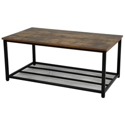 Ribelli Beistelltisch Couchtisch, Vintage, 106 x 45,5 x 60 cm braun 106.00 cm x 60.00 cm – 60.00 cm