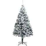 vidaXL Künstlicher Weihnachtsbaum Beschneit Grün 240 cm PVC