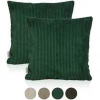 Lycce 2er Set Kissenbezug aus trendigem Cordstoff (50 x