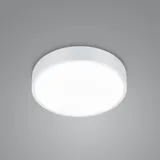 Trio Lighting LED Deckenleuchte Waco, in weiß matt extern dimmbar, flach, Ø 31cm