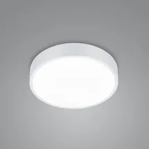 Trio Lighting LED Deckenleuchte Waco, in weiß matt extern dimmbar, flach, Ø 31cm