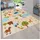 KADIMA DESIGN Kinderteppich Waschbar, mit Safari‐Straßen‐Muster, Mehrfarbig 80 x 150 cm