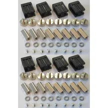 Xenon Lichtidee 8 x Led Lampenfassung Lampenhalter für Stabspot für GX5,3 12 Volt Led oder Halogen Seilspots Seilsystem