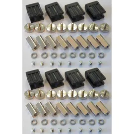 Xenon Lichtidee 8 x Led Lampenfassung Lampenhalter für Stabspot für GX5,3 12 Volt Led oder Halogen Seilspots Seilsystem