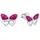 Amor Ohrstecker Schmetterling rosa 925 Silber