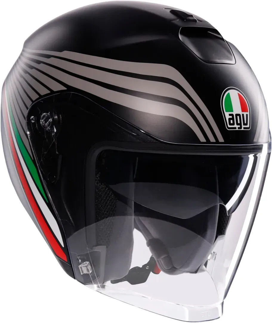 AGV Irides Bologna Jet Helm, zwart-grijs, L Voorman