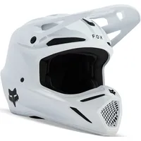 Fox V3 Solid Jugend Motocross Helm, weiss, Größe S