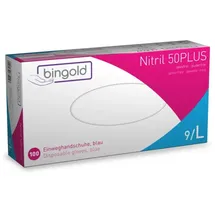 Bingold Nitril 50PLUS Einmalhandschuhe blau, XL